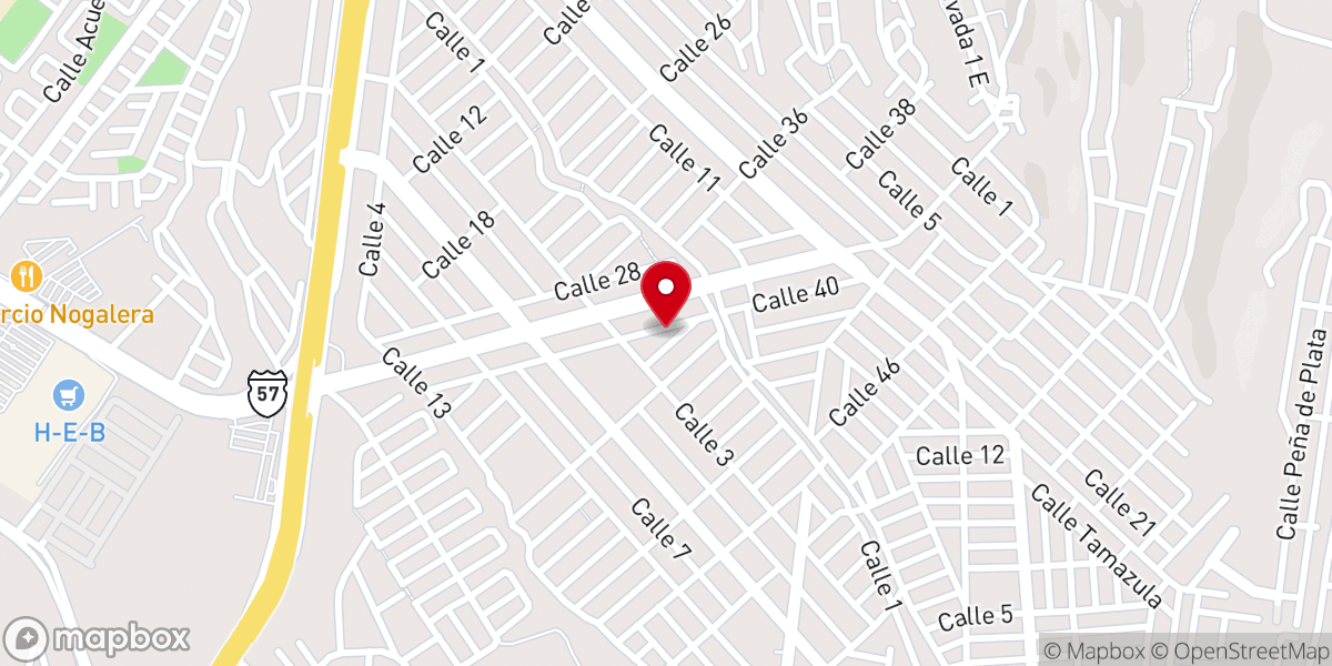 Map showing location of Parroquia Sta. María Magdalena