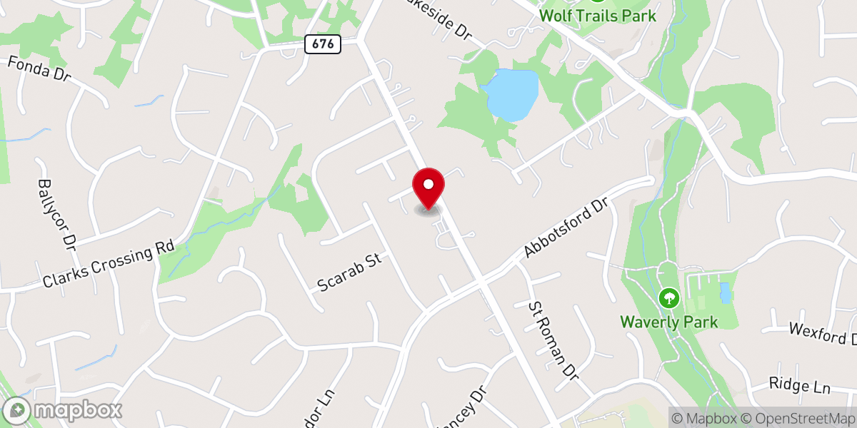 Map showing location of Redeemer Fellowship VA