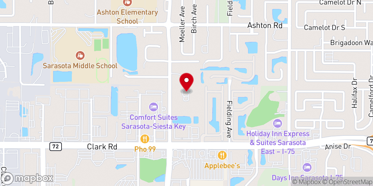 Map showing location of Good Shepherd Lutheran Church & School