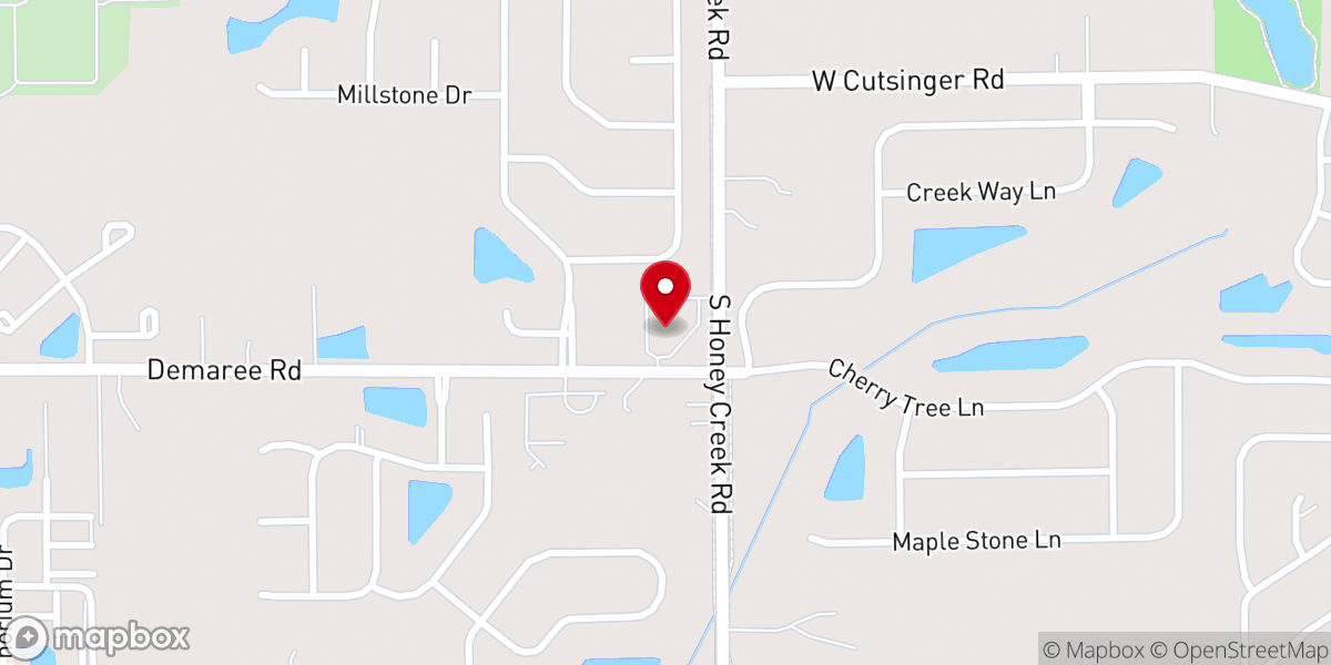 Map showing location of Crosspointe Community Church