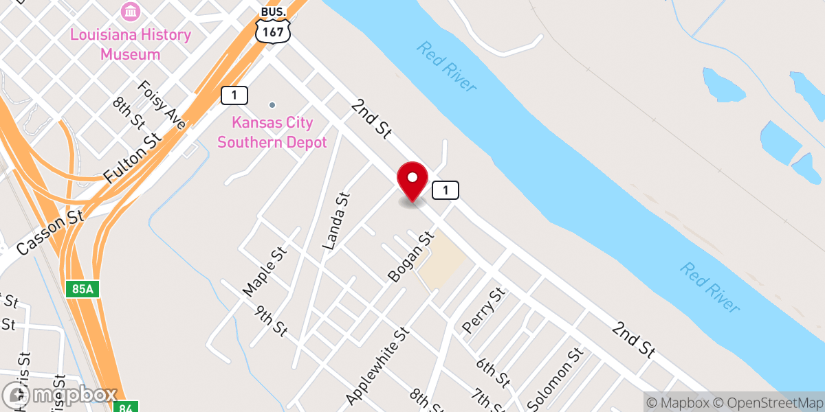 Map showing location of Mt Triumph Baptist Church