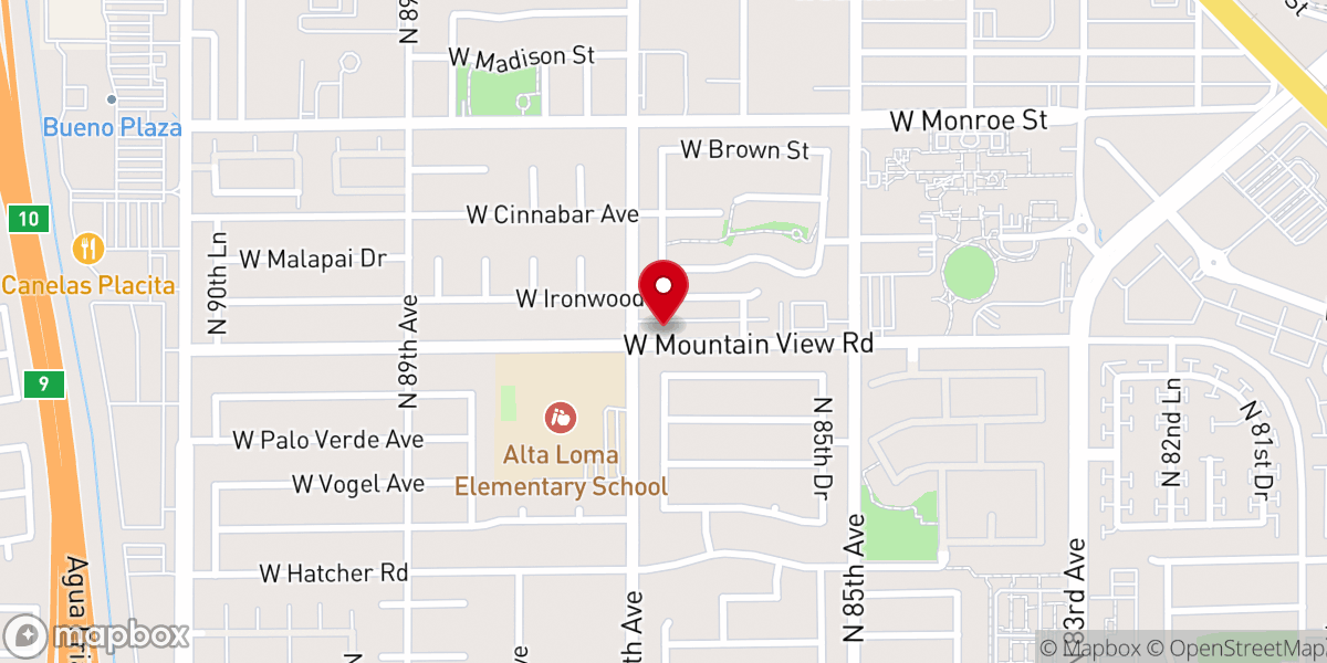 Map showing location of Pentecostal Deliverance Church