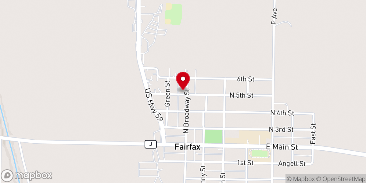 Map showing location of Presbyterian Church Study