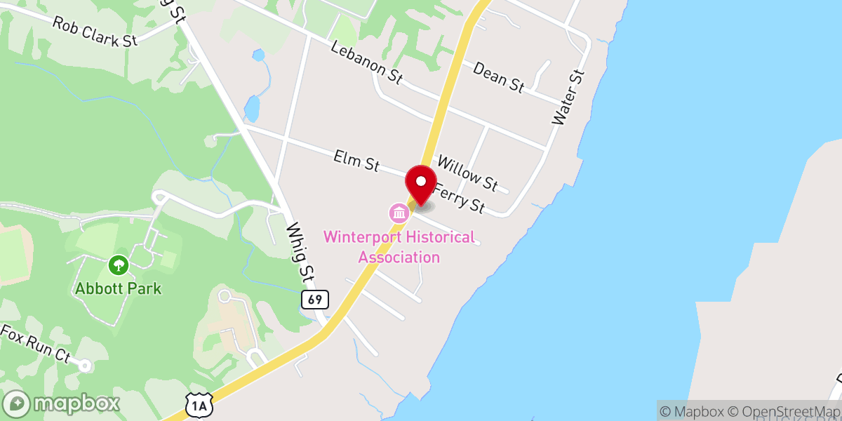 Map showing location of Crooked Steeple Hall