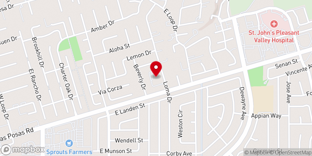 Map showing location of Peace Lutheran Church