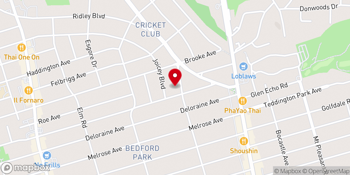 Map showing location of Church of St. Timothy Anglican