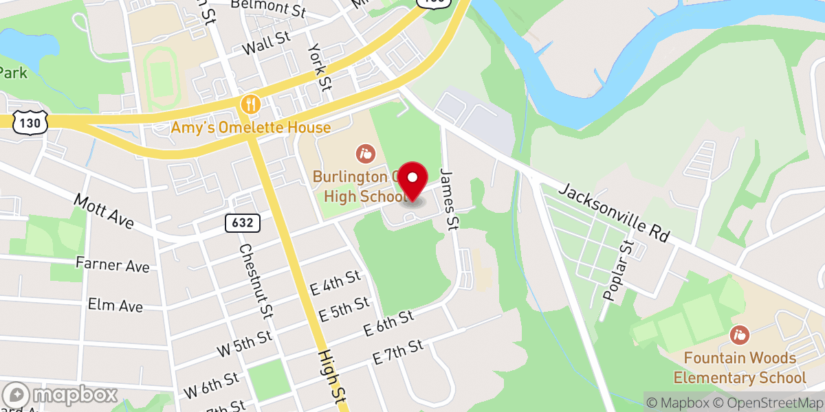 Map showing location of Tabernacle Baptist Church - Food Distribution Center