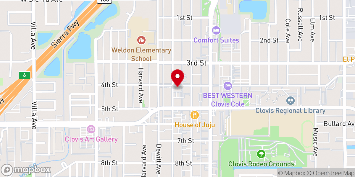 Map showing location of New River Church
