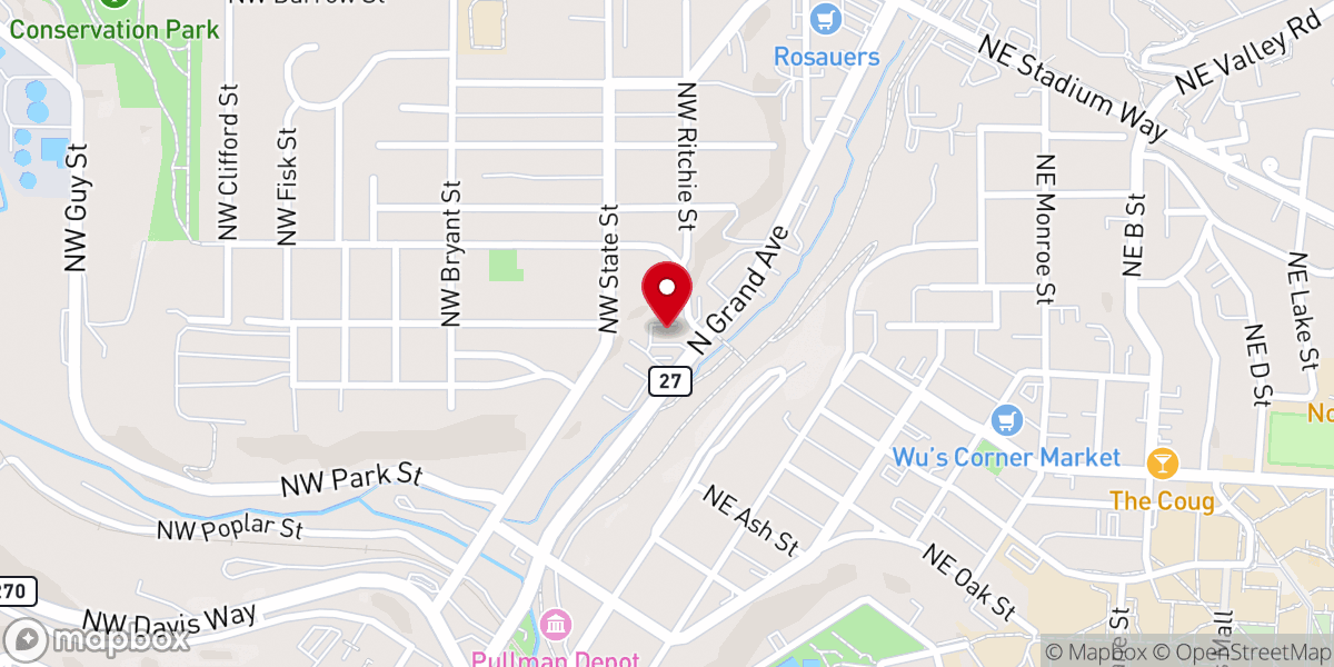 Map showing location of Encounter Ministries Church