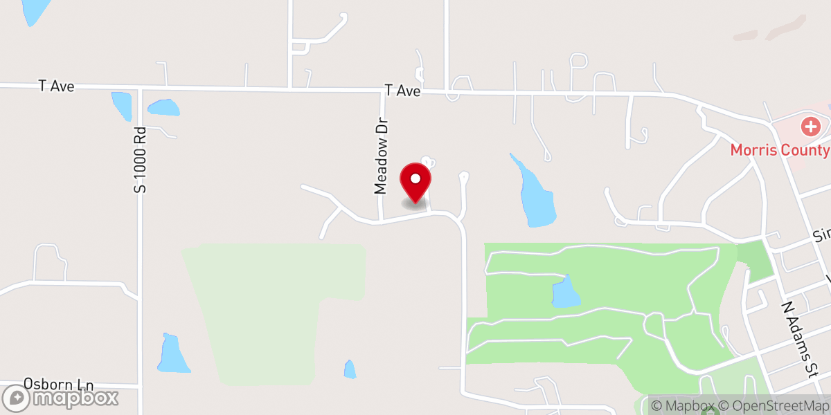 Map showing location of United Methodist Church Parsonage