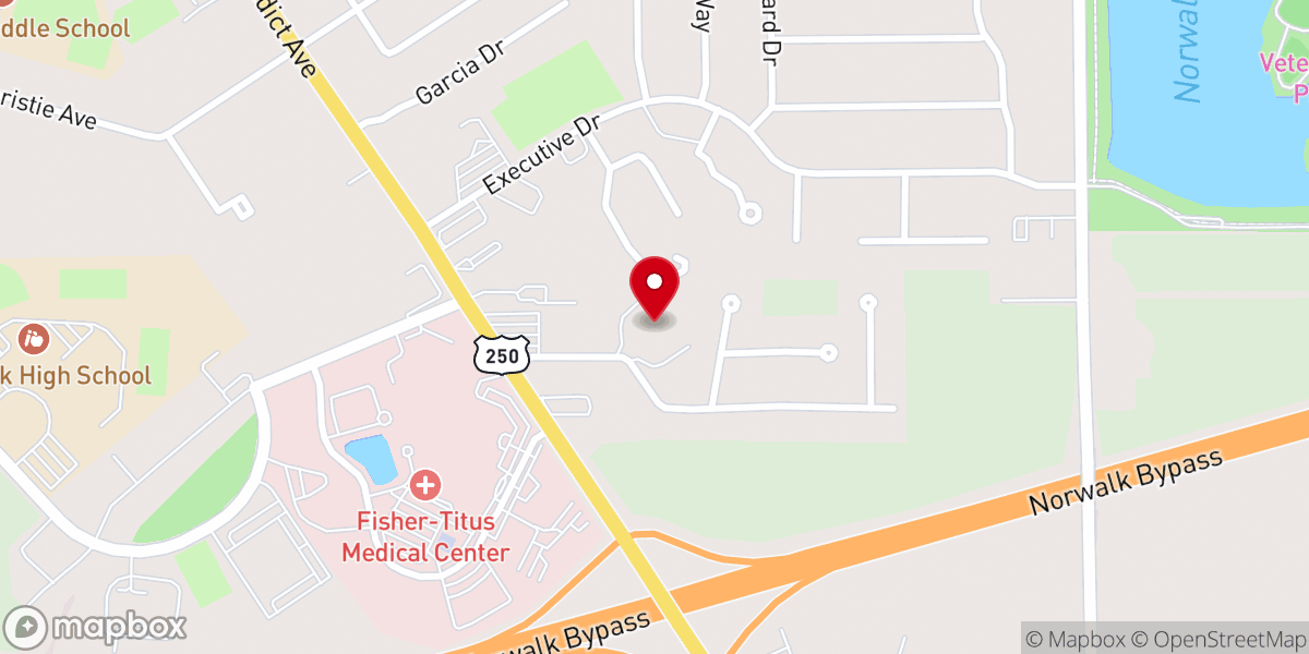 Map showing location of First Presbyterian church