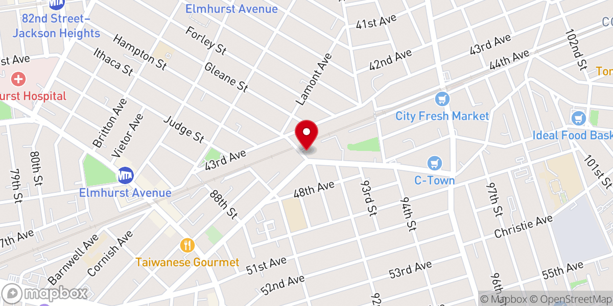 Map showing location of Grace Chinese Lutheran Church