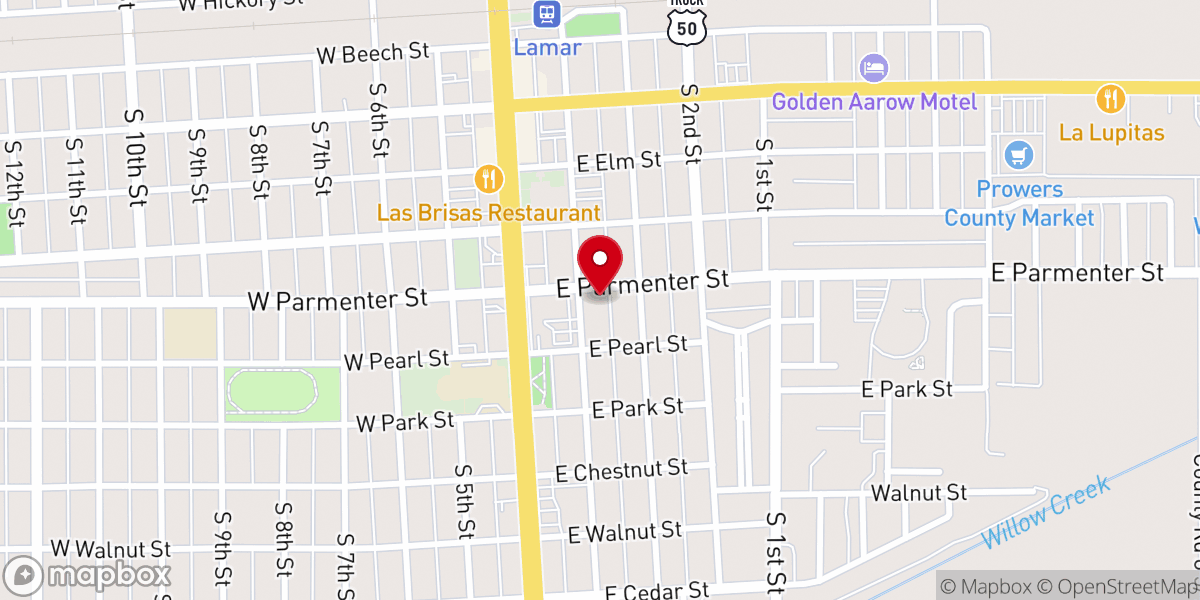 Map showing location of St Paul's Episcopal Church