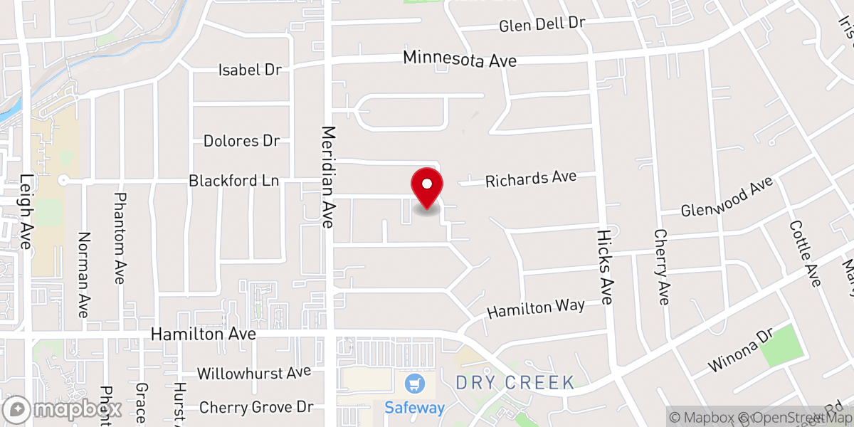 Map showing location of Congregation Sinai