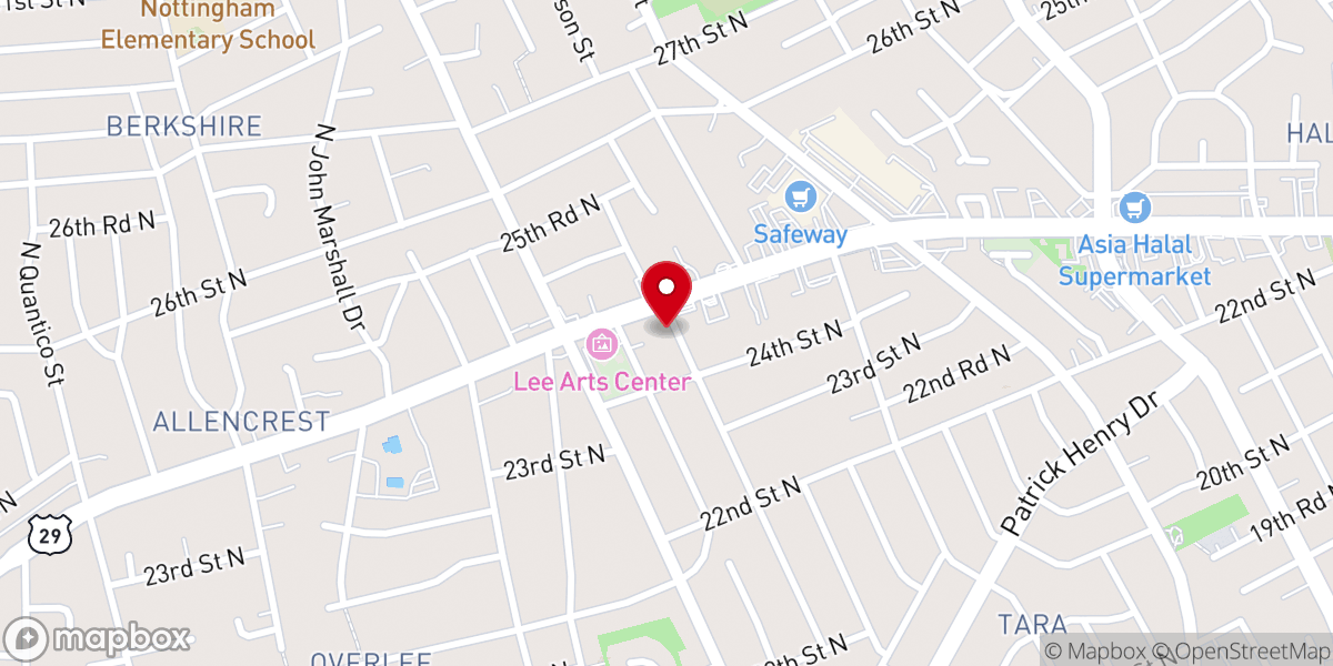Map showing location of Emmanuel Presbyterian Church | Arlington Virginia Church