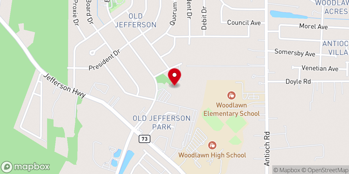 Map showing location of Most Blessed Sacrament Catholic School