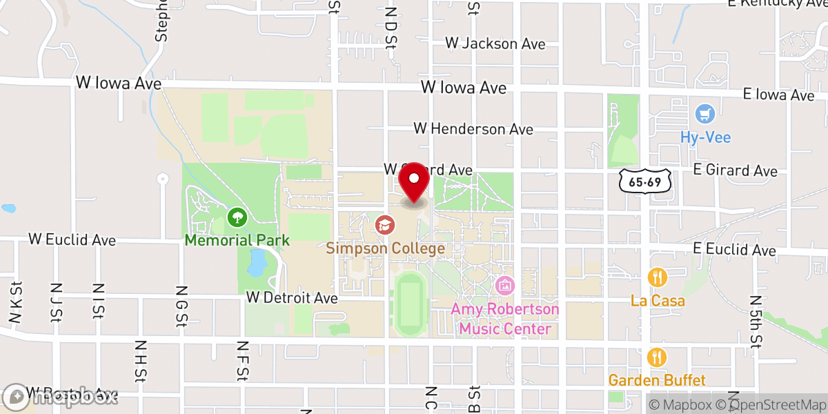 Map showing location of Crossroad United Church of Christ