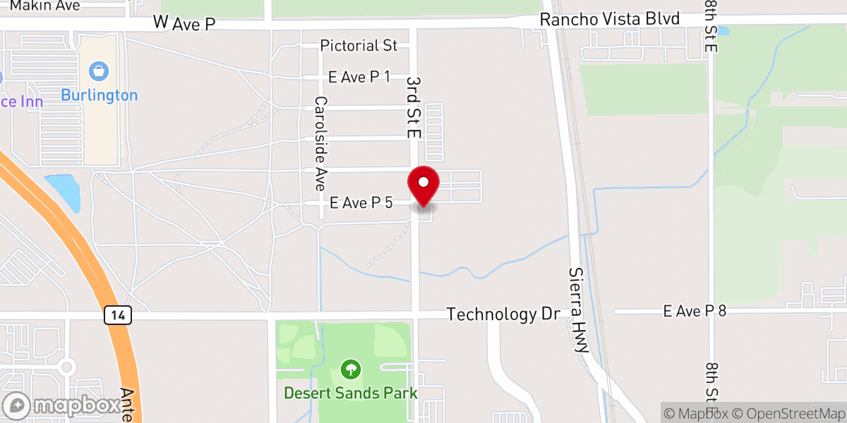 Map showing location of Cornerstone Apostolic Church
