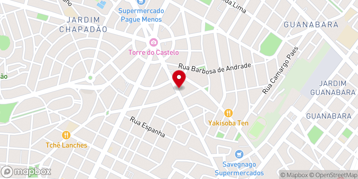 Map showing location of Primeira Igreja Batista de Campinas - PIBC