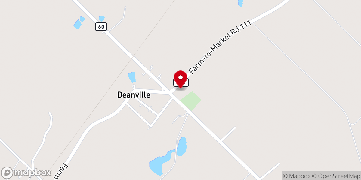 Map showing location of St.Johns Lutheran Church