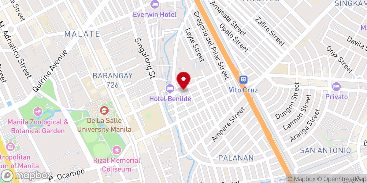 Map showing location of United Pentecostal Church Santa Ana