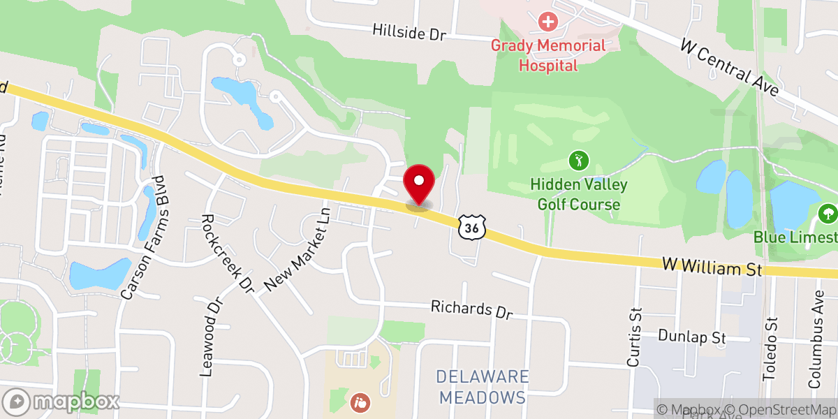 Map showing location of Community Church