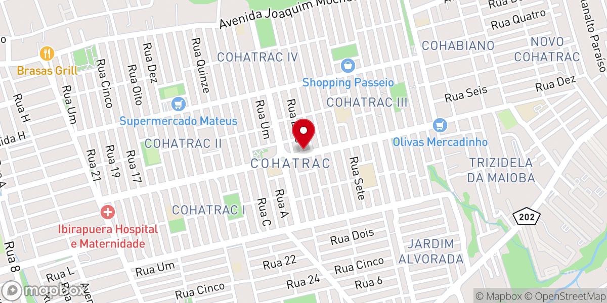 Map showing location of Ministério Apostólico Internacional Shalom - MAIS
