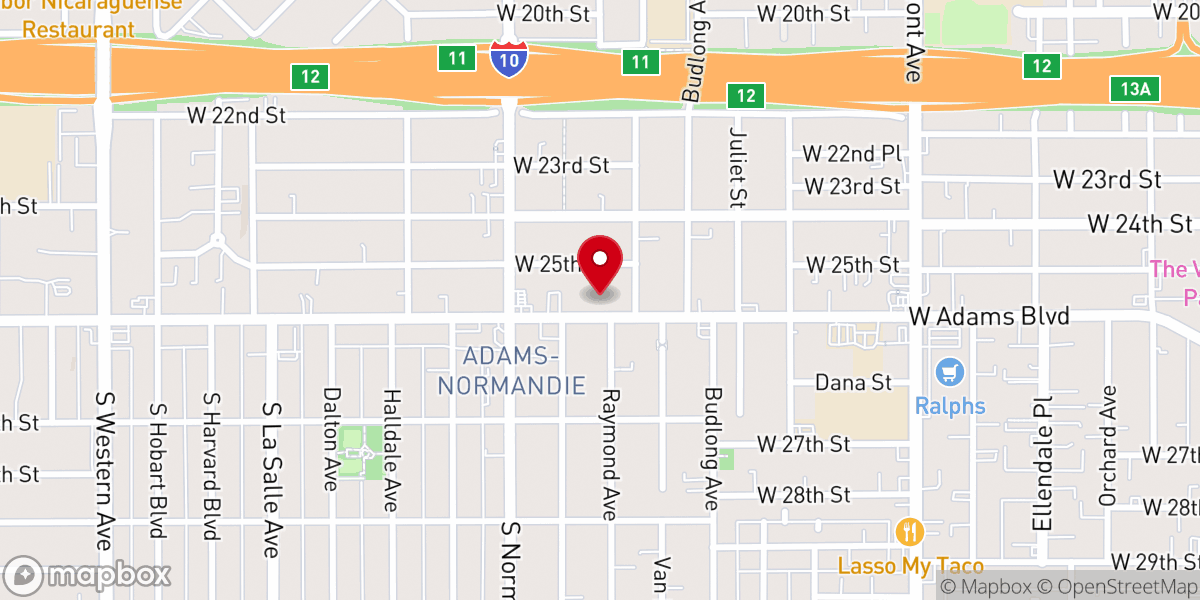 Map showing location of Redeemer Missionary Baptist