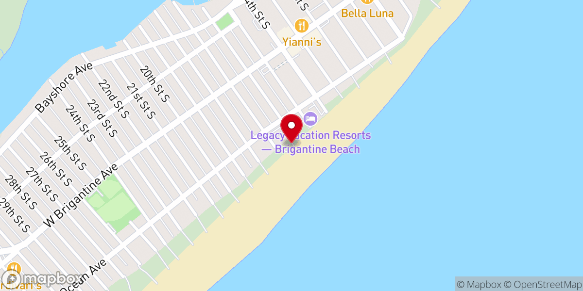 Map showing location of Beach Service by St. Andrews of the Sea
