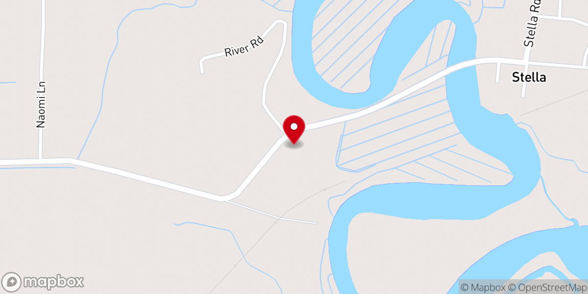 Map showing location of Midway Methodist Church