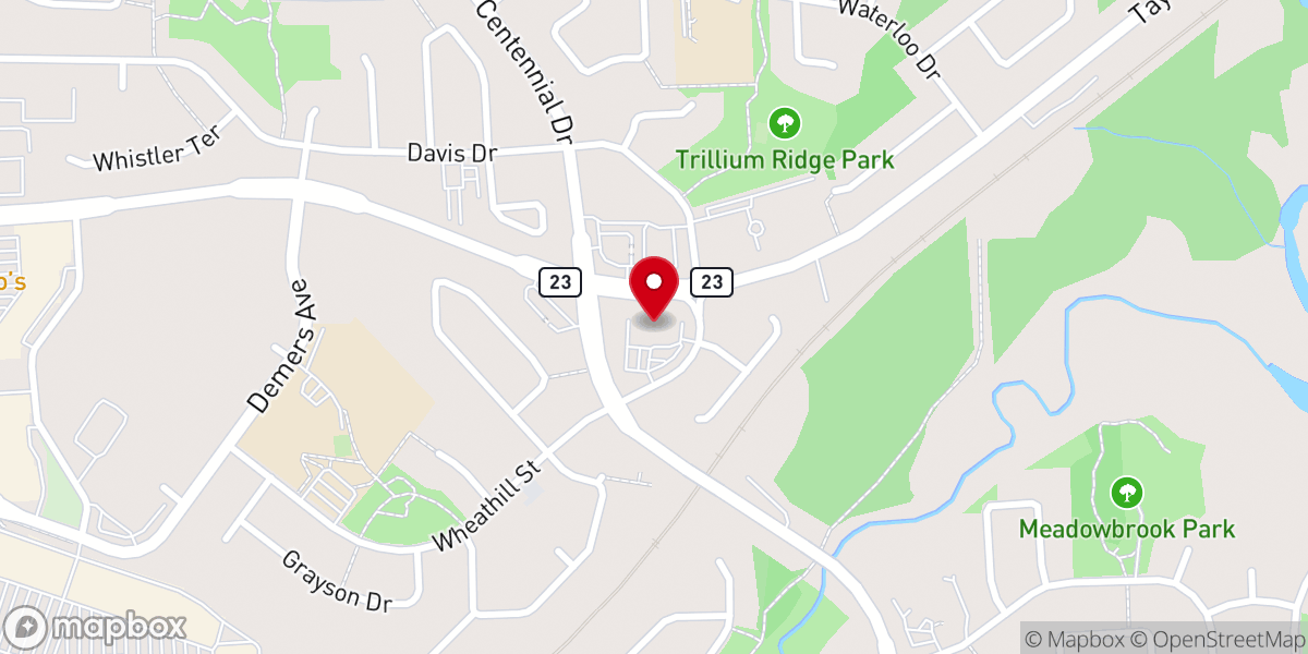 Map showing location of Salvation Army Kingston Citadel