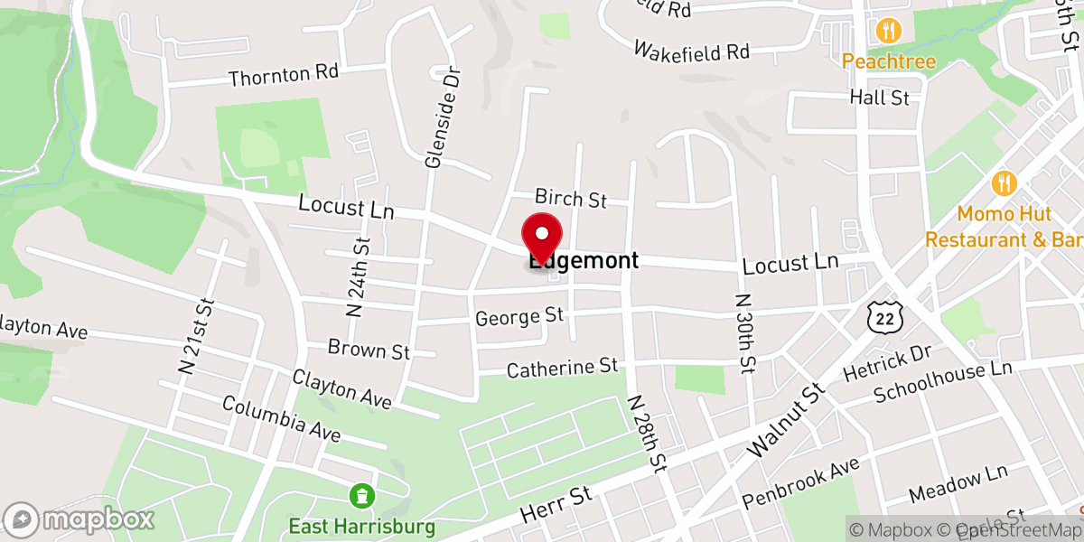 Map showing location of First Spirit Filled Missionary Baptist Church