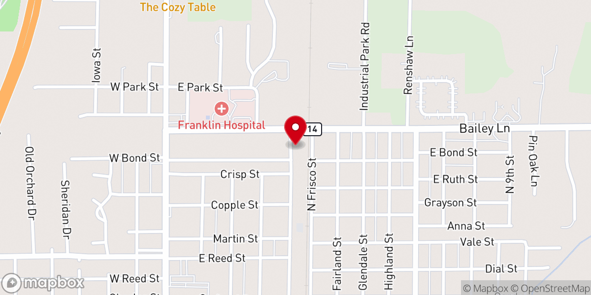 Map showing location of First Church of God
