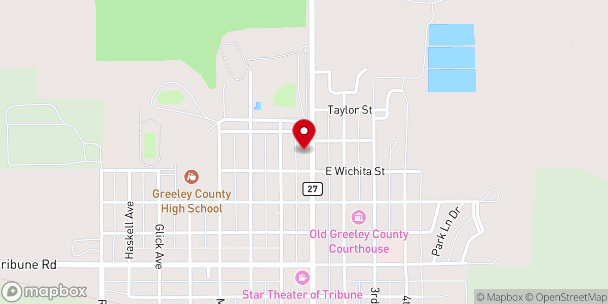 Map showing location of St Joseph Catholic Rectory