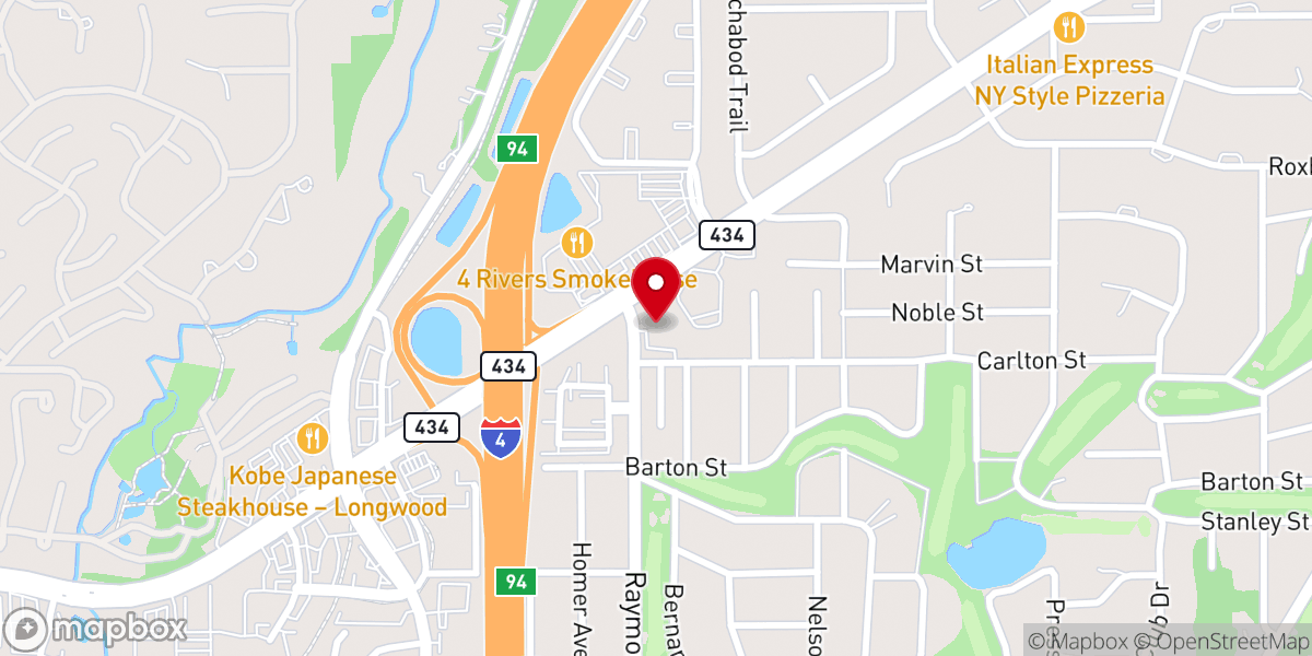 Map showing location of Sanlando Pumpkin Patch