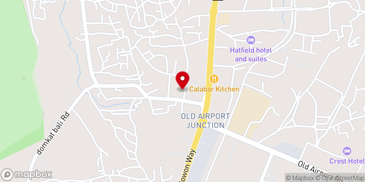 Map showing location of Gloryzone Church