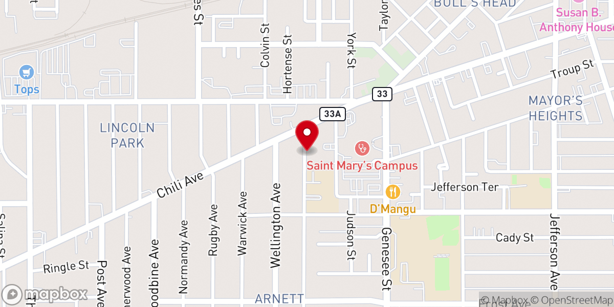 Map showing location of Abiding Faith Christian Fellowship Church