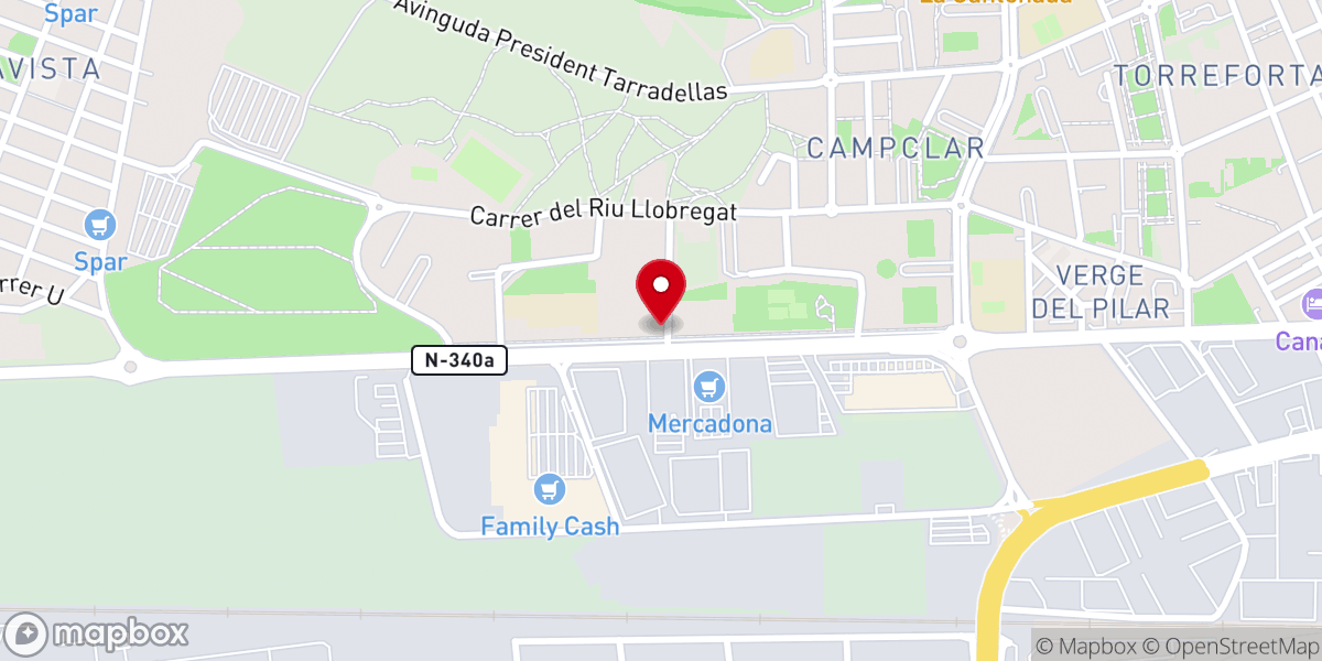 Map showing location of Iglesia Evangélica Filadelfia Campo Claro