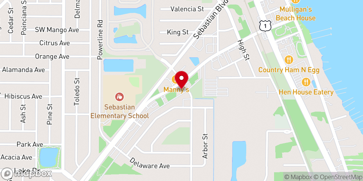 Map showing location of Cornerstone Church