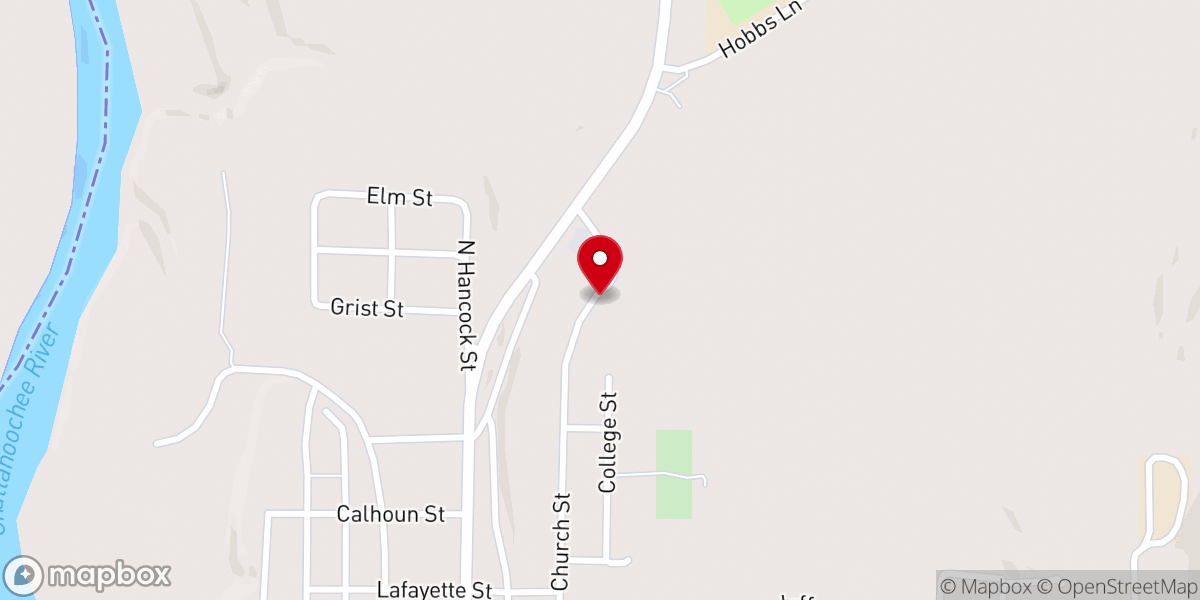 Map showing location of Springfield Missionary Baptist