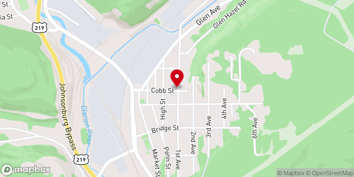 Map showing location of Grace Baptist Church