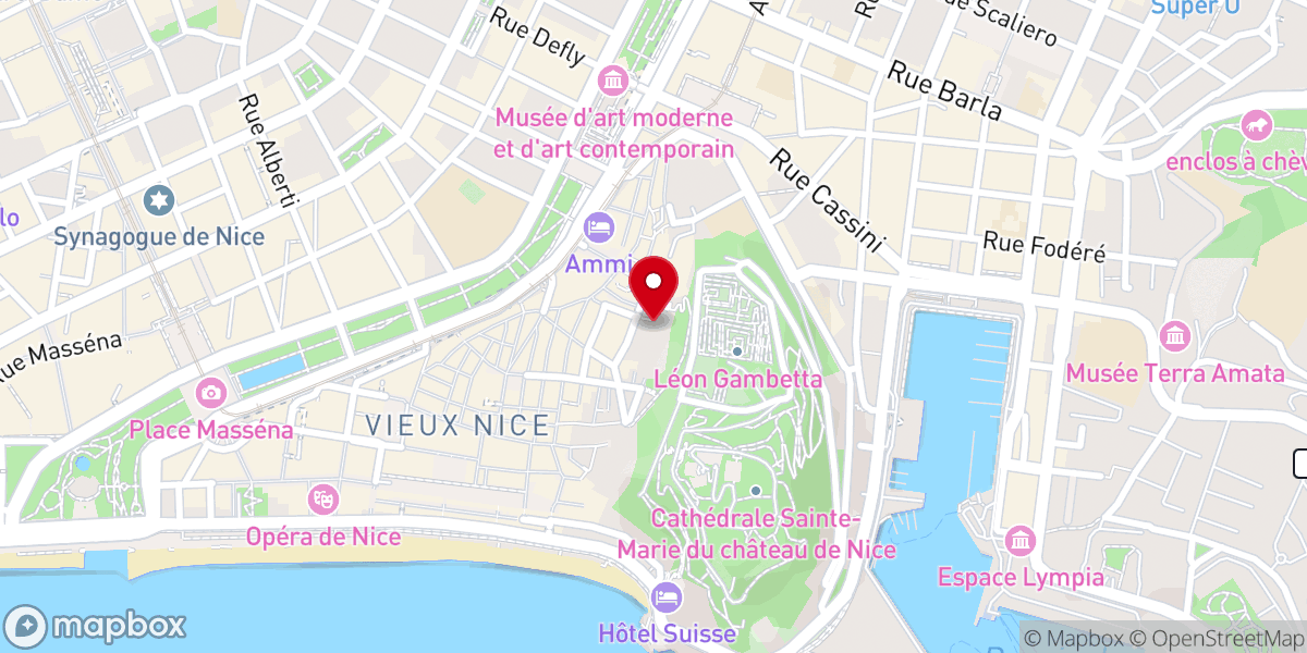 Map showing location of Couvent de la visitation Sainte-claire