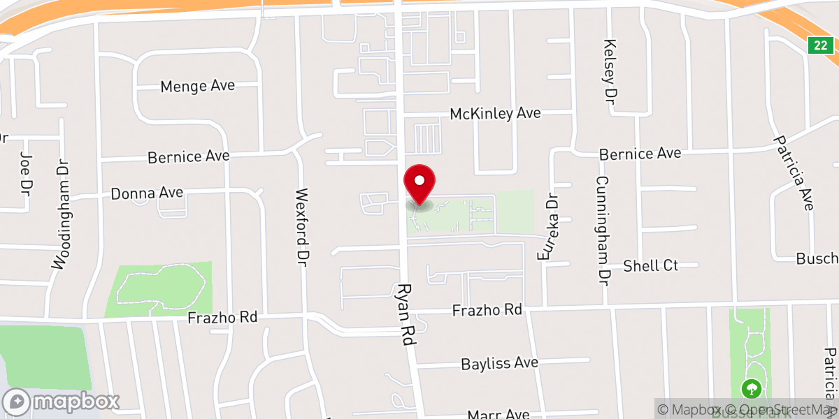 Map showing location of Our Lady of Grace Parish - St Cletus Church