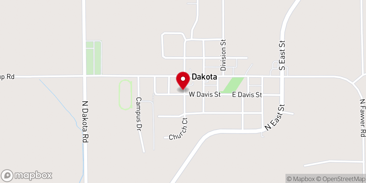 Map showing location of Dakota-Rock Grv United Methodist