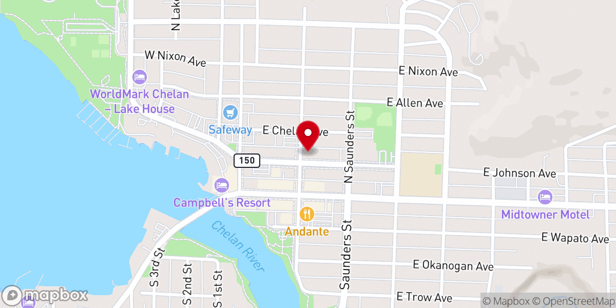 Map showing location of Holden Village Inc Office
