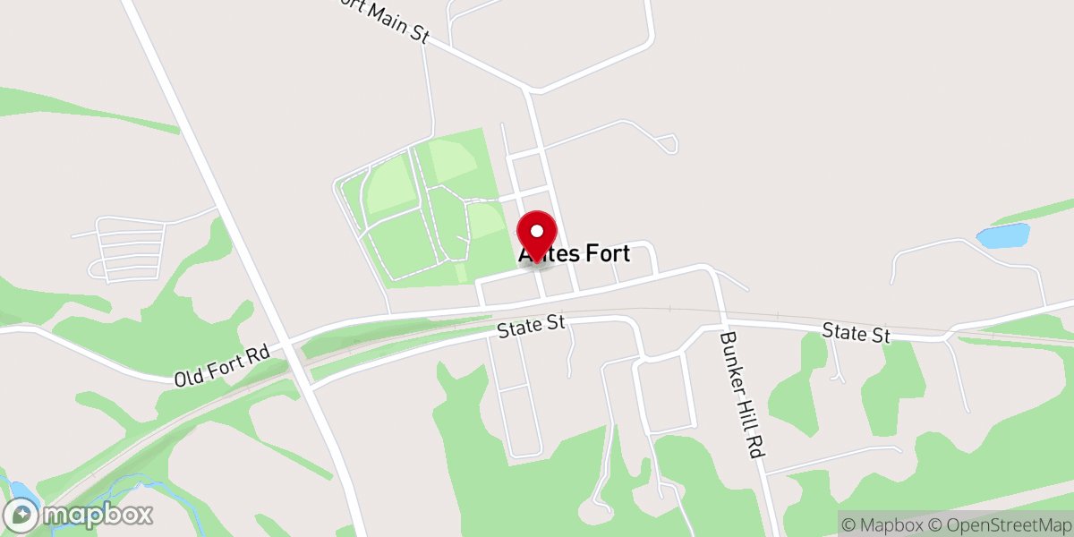 Map showing location of Antes Fort Community Building