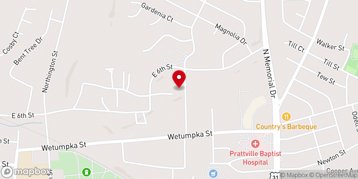 Map showing location of Father Son & Holy Ghost Church