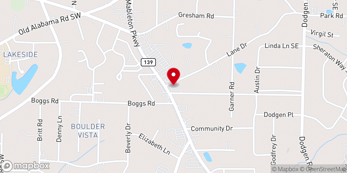Map showing location of Family Life Restoration Center