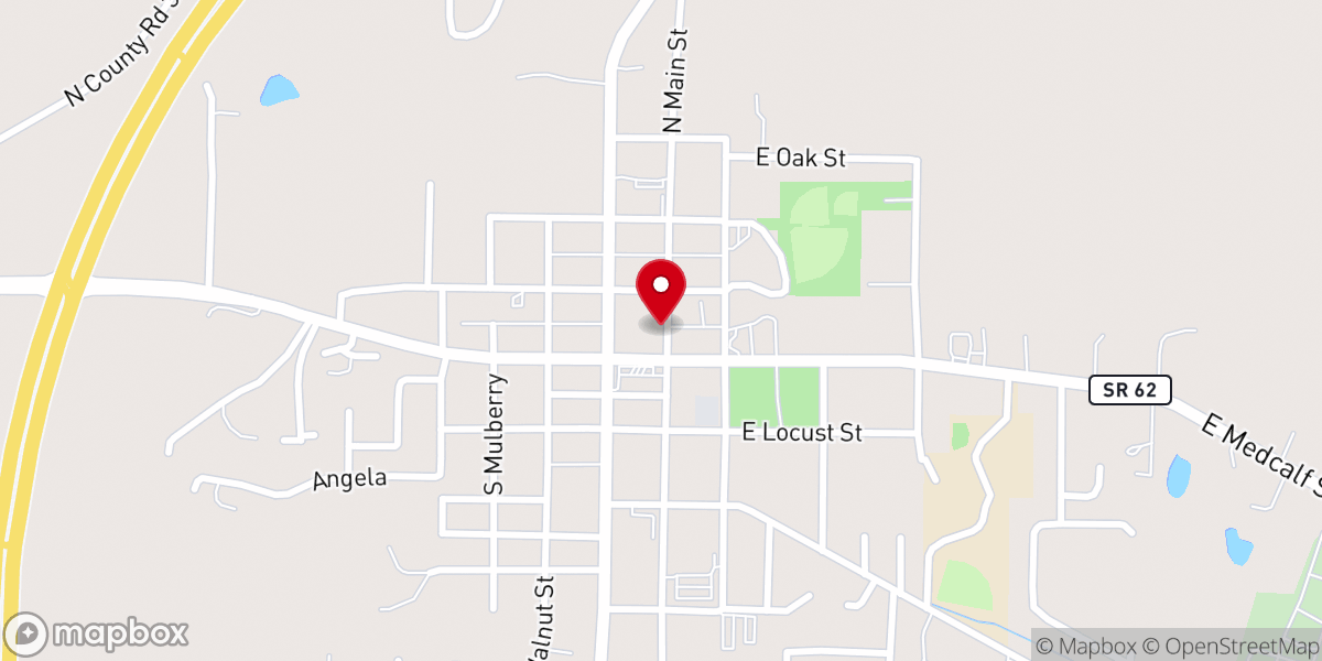 Map showing location of Dale Presbyterian Church