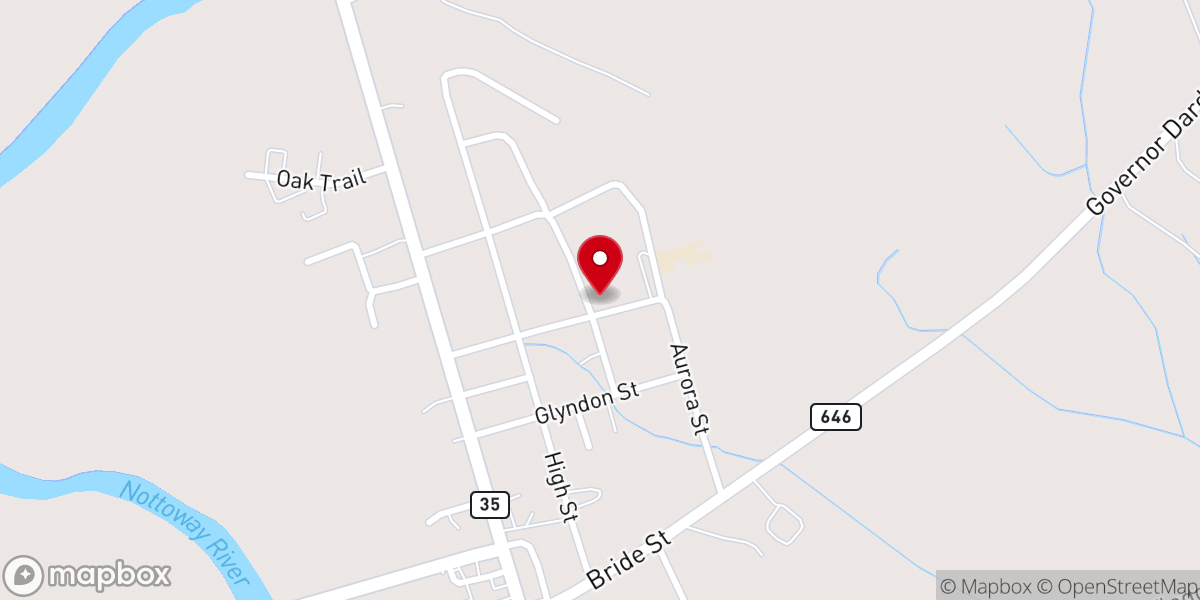 Map showing location of David Temple AME Zion Church